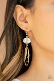 Paparazzi Drop-Dead Glamorous Gold Earring Bling