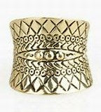 Paparazzi Accessories Villa Vibe Brass Ring Tribal Stretch