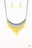 Paparazzi Accessories Rio Rainfall Yellow Necklace Teardrop