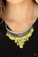 Paparazzi Accessories Rio Rainfall Yellow Necklace Teardrop