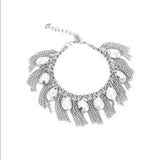 Paparazzi Accessories Brag Swag Silver Fringe Bracelet