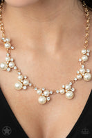 Toast To Perfection - Gold Pearl Necklace Paparazzi Accessories