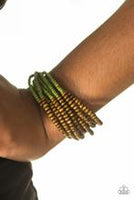 Paparazzi Accessories Across The Grassland Green Seed Bead Bracelet