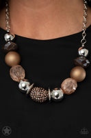 A Warm Welcome Paparazzi Accessories Necklace Brown Copper