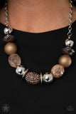 A Warm Welcome Paparazzi Accessories Necklace Brown Copper