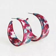 Paparazzi Accessories Havana Heat Wave Multi Acrylic Hoop Earrings