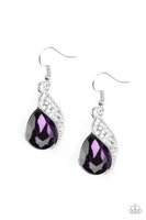 Easy Elegance - Purple Bling Earrings Paparrazi Accessories
