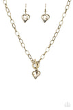 Princeton Princess - Brass Necklace Paparazzi Accessories