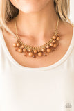 Tour de Trendsetter - Brown Necklace Paparazzi Accessories