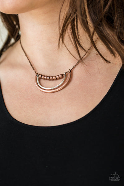 Artificial Arches - Copper Necklace Paparazzi Accessories N2