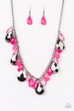 Hurricane Season - Pink Necklace Paparazzi Accessories