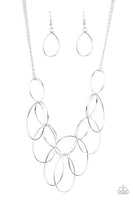 Top-TEAR Fashion - Silver Necklace Paparrazi Accessories