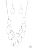 Top-TEAR Fashion - Silver Necklace Paparrazi Accessories