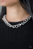 Heavyweight Champion - Silver Necklace Paparrazi Accessories