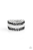 Treasury Fund - Black Bling Ring Paparrazi Accessories