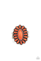 Cactus Cabana - Orange Ring Paparazzi Accessories