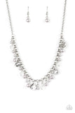 Coastal Cache - Silver Pearl Necklace Paparrazi Accessories