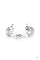 Street Refinement - Silver Cuff Bracelet Paparrazi Accessories