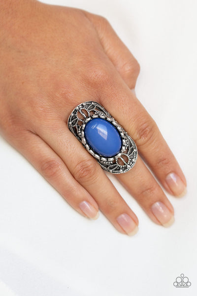 Drama Dream - Blue Ring Paparrazi Accessories