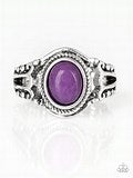 Paparazzi Accessories Peacefully Peaceful Purple Ring Silver Stone