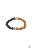 Tuned In - Brown Black Urban Bracelet Paparazzi Accessories