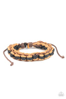 WEAVE It To Me - Brown Mens Bracelet Paparrazi Accessories