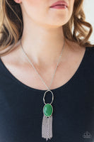 Dewy Desert - Green Necklace Paparrazi Accessories