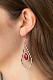 Ethereal Elegance - Red Bling Earrings Paparrazi Accessories