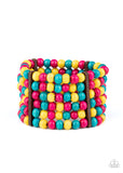 Tanning in Tanzania - Multi Wood Bracelet Paparazzi Accessories