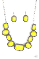 Lets Get Loud - Yellow Necklace Paparazzi Accessories