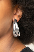 Colossal Curves - Silver Hoop Earrings Paparazzi Accessories