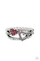 You Make My Heart BLING - Red Ring Paparrazi Accessories