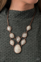 Opulently Oracle - Copper FF 1/2021 Necklace Paparrazi Accessories