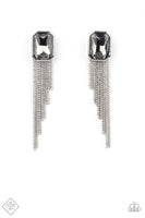Save for a REIGNy Day - Silver FF 1/2021 Earrings Paparrazi Accessories