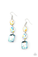 Dripping In Melodrama - Blue Yellow Bling Paparrazi Accessories