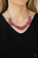 Naturally Native - Red Necklace Paparazzi Accessories