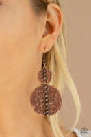 Metro Metalhead - Copper Earrings Paparazzi Accessories