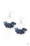 Flirty Florets - Blue Earrings Paparrazi Accessories