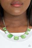 Aura Allure - Green Necklace Paparazzi Accessories