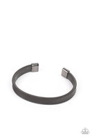 Quit MESHing around - Black Cuff Bracelet Paparazzi Accessories