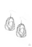 Artisan Relic - Silver Wired Earrings Paparazzi Accessories