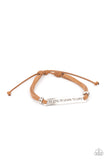 To Live, To Learn, To Love - Brown Bracelet Paparazzi Accessories