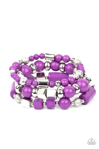 Perfectly Prismatic - Purple Bracelets Paparazzi Accessories