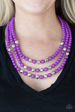 STAYCATION All I Ever Wanted - Purple Necklace Paparazzi Accessories