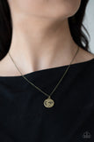 Hold On To Hope - Brass Necklace Paparazzi Accessories