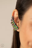 Explosive Elegance - Multi Oil Spill Ear Crawler Earrings Paparazzi Accessories