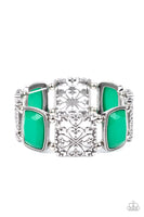 Colorful Coronation - Green Bracelet Paparazzi Accessories