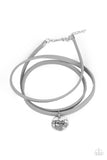 Wonderfully Worded Silver Gray FAITH Bracelet Paparazzi Accessories