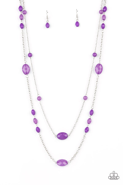 Day Trip Delights - Purple Necklace Paparazzi Accessories