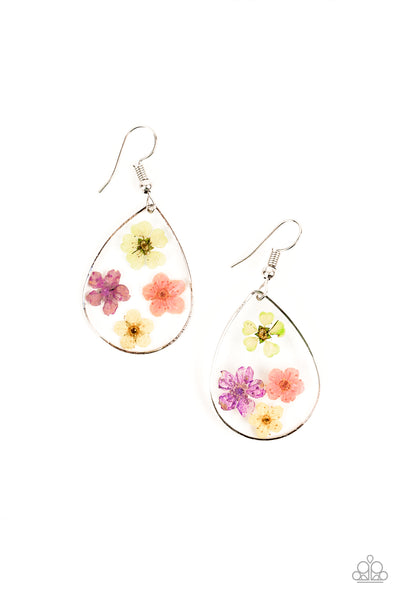 Perennial Prairie - Multi Flower Earrings Paparazzi Accessories